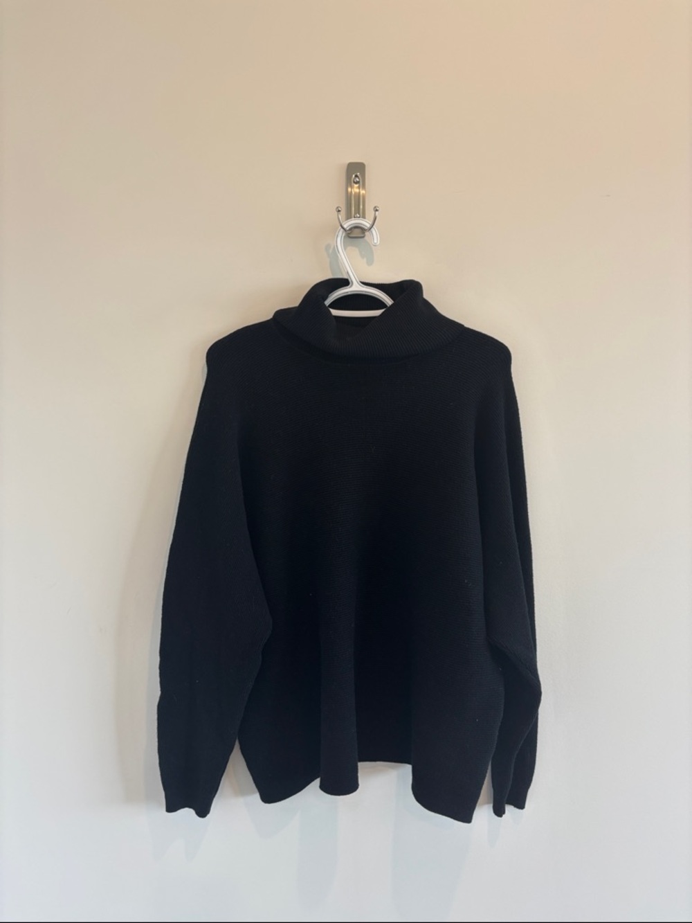 Classic Black Turtleneck Sweater - Women's Cozy Knit